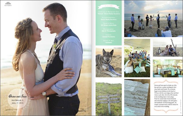 Devon and Sean's Outer Banks Wedding Featured in Outer Banks Bride Magazine