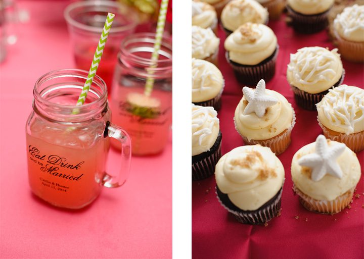 Caitlin and Hunter's Outer Banks beach wedding in Corolla, NC Cupcakes