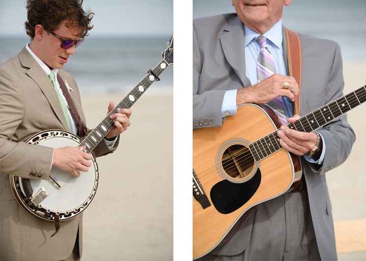 Caitlin and Hunter's Outer Banks beach wedding in Corolla, NC Musicians
