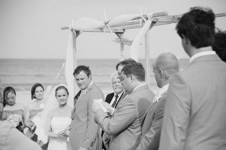 Caitlin and Hunter's Outer Banks beach wedding in Corolla, NC Ceremony