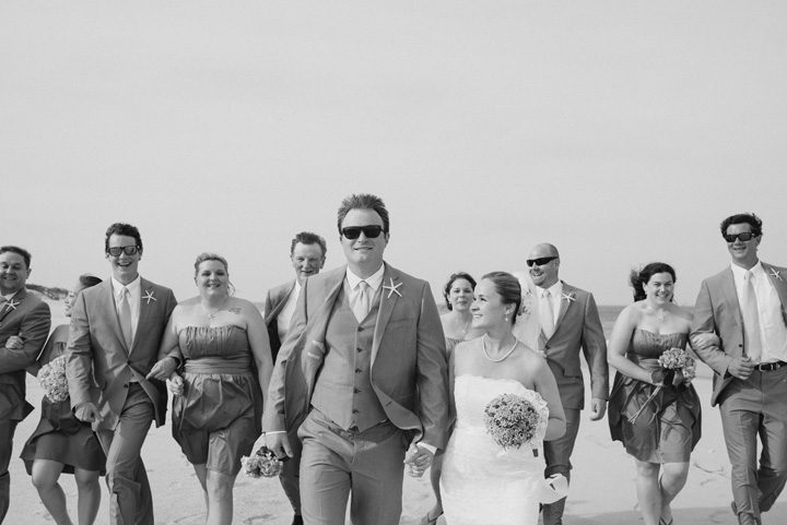 Caitlin and Hunter's Outer Banks beach wedding in Corolla, NC Wedding Party