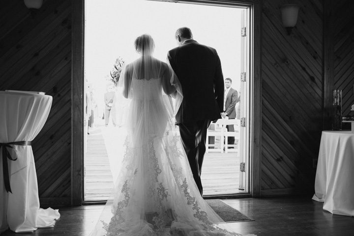 Kelly and Simon Outer Banks Wedding Bride Entrance by Neil GT Photography