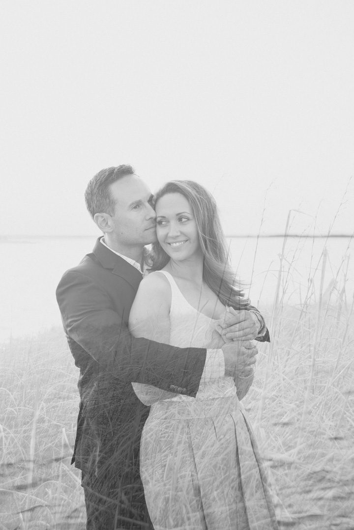 Outer Banks engagement session at sanderling resort double exposure