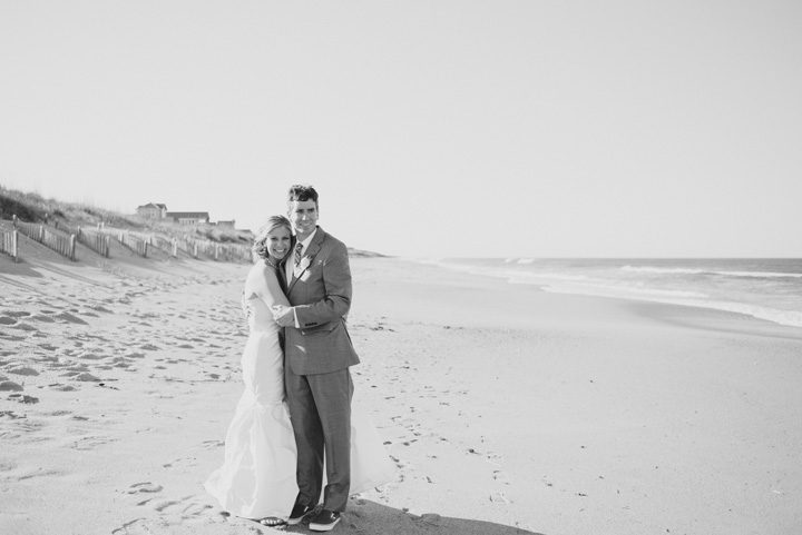 Outer Banks wedding photographer at the Sanderling Resort bride and groom portrait