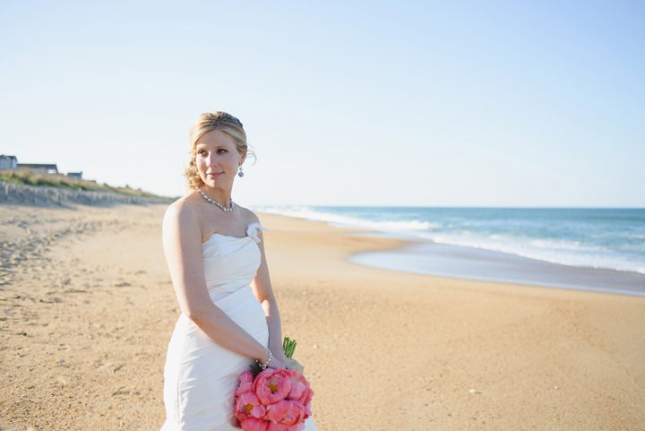Outer Banks wedding photographer at the Sanderling Resort bride portrait