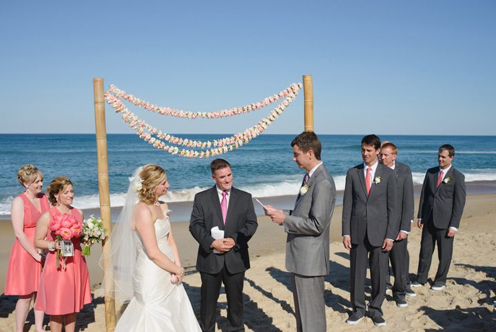 Outer Banks wedding photographer at the Sanderling Resort ceremony photographers