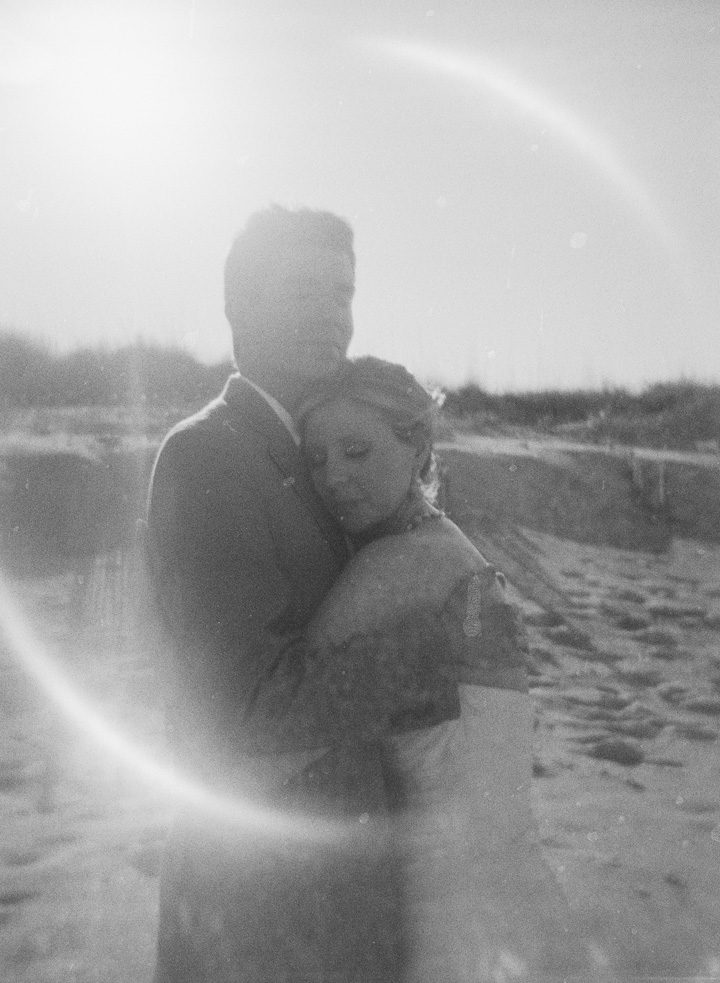 Outer Banks wedding photographer at the Sanderling Resort film portrait