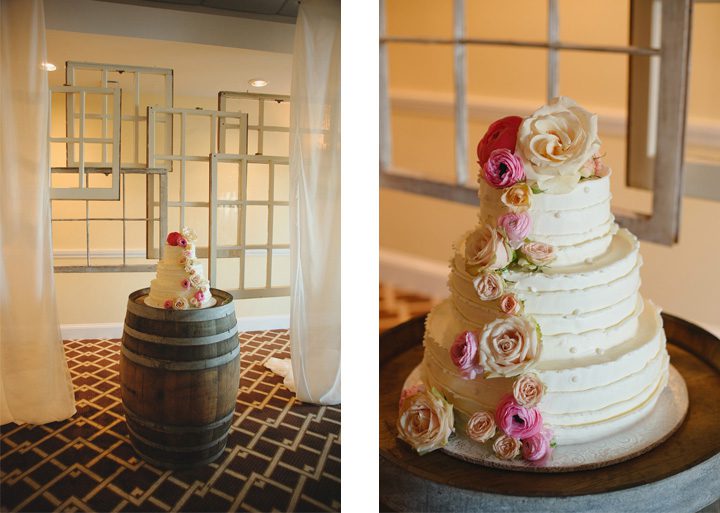 Outer Banks wedding photographer at the Sanderling Resort cake detail