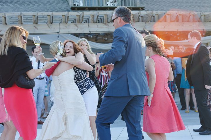 Outer Banks wedding photographer at the Sanderling Resort dancing