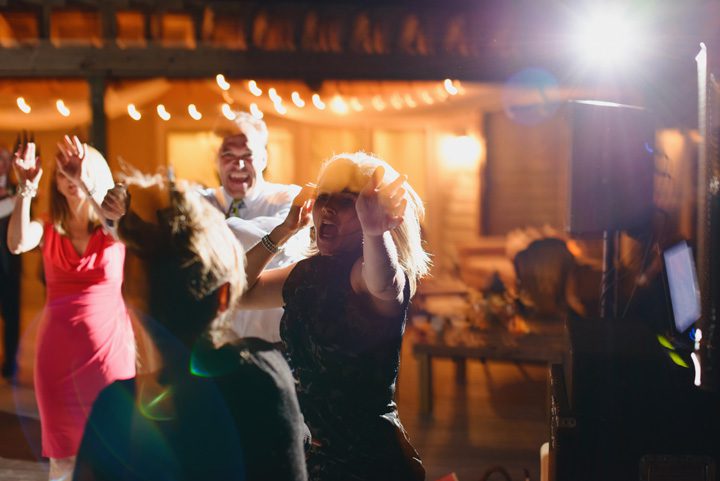 Outer Banks wedding photographer at the Sanderling Resort flash dancing
