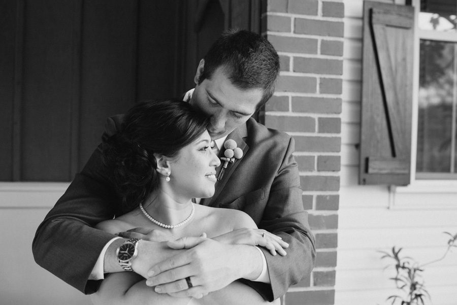 Michele and Zach wedding on Roanoke Island Outer Banks by Neil GT Photography black and white portrait