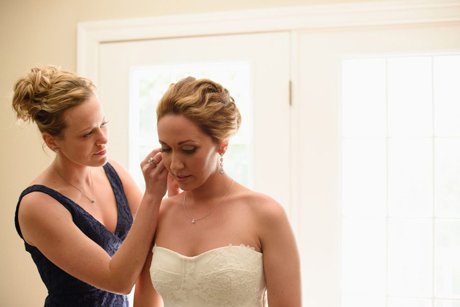 Jessica and Tom's Outer Banks wedding by Neil GT Photography Earrings