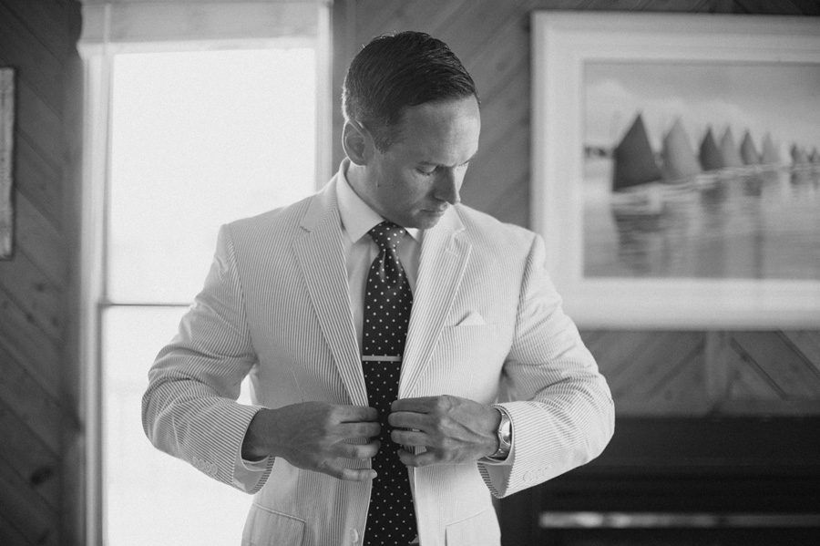Jessica and Tom's Outer Banks wedding by Neil GT Photography Groom Getting Ready