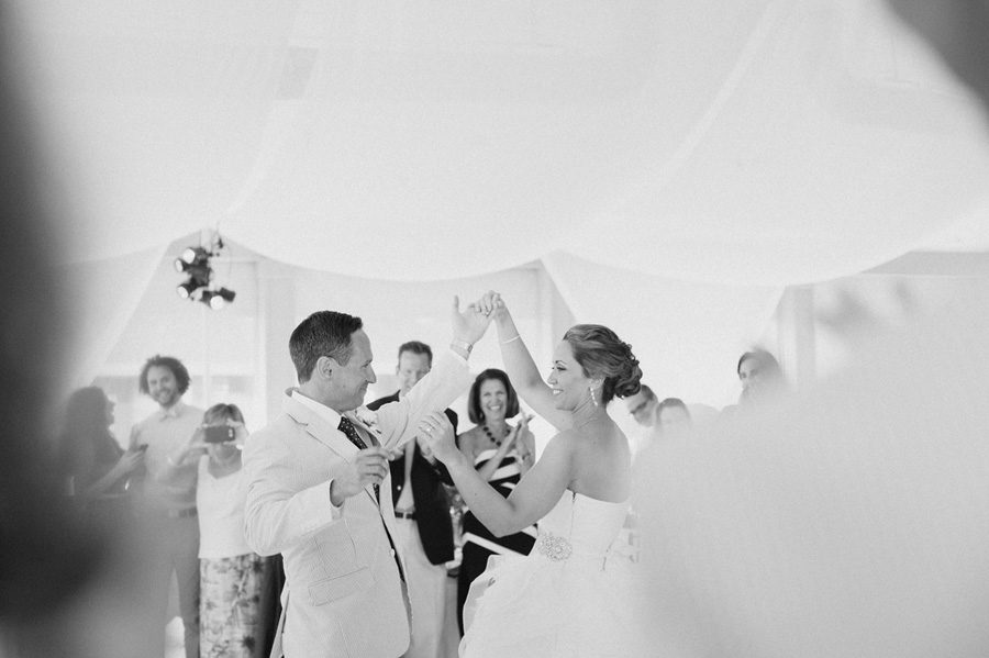 Jessica and Tom's Outer Banks wedding by Neil GT Photography First Dance BW