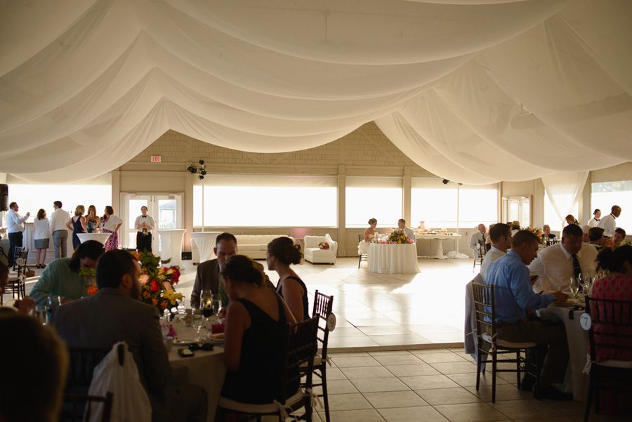 Jessica and Tom's Outer Banks wedding by Neil GT Photography Dinner