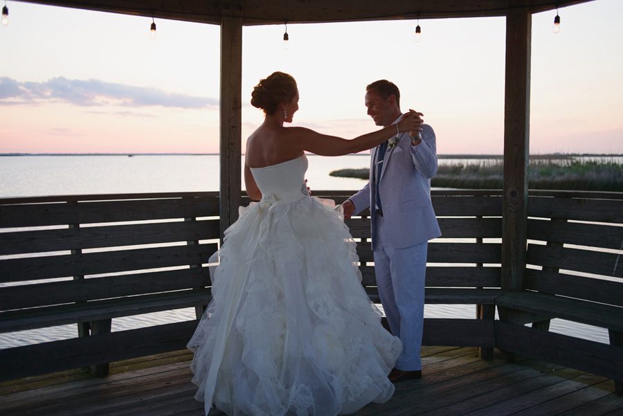 Jessica and Tom's Outer Banks wedding by Neil GT Photography Sunset Portrait