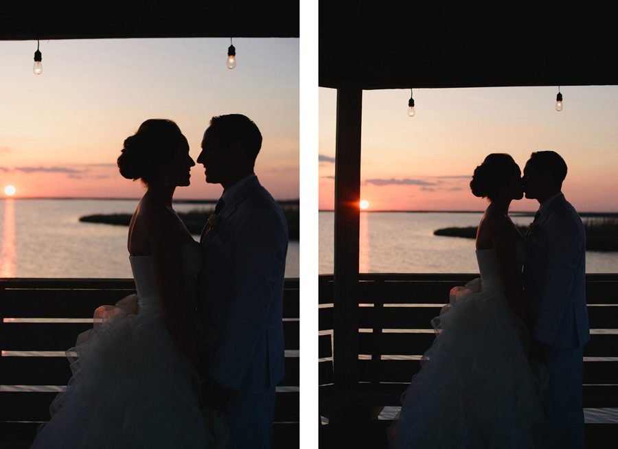 Jessica and Tom's Outer Banks wedding by Neil GT Photography Sunset
