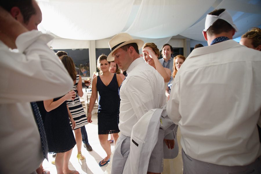 Jessica and Tom's Outer Banks wedding by Neil GT Photography Groom Dance