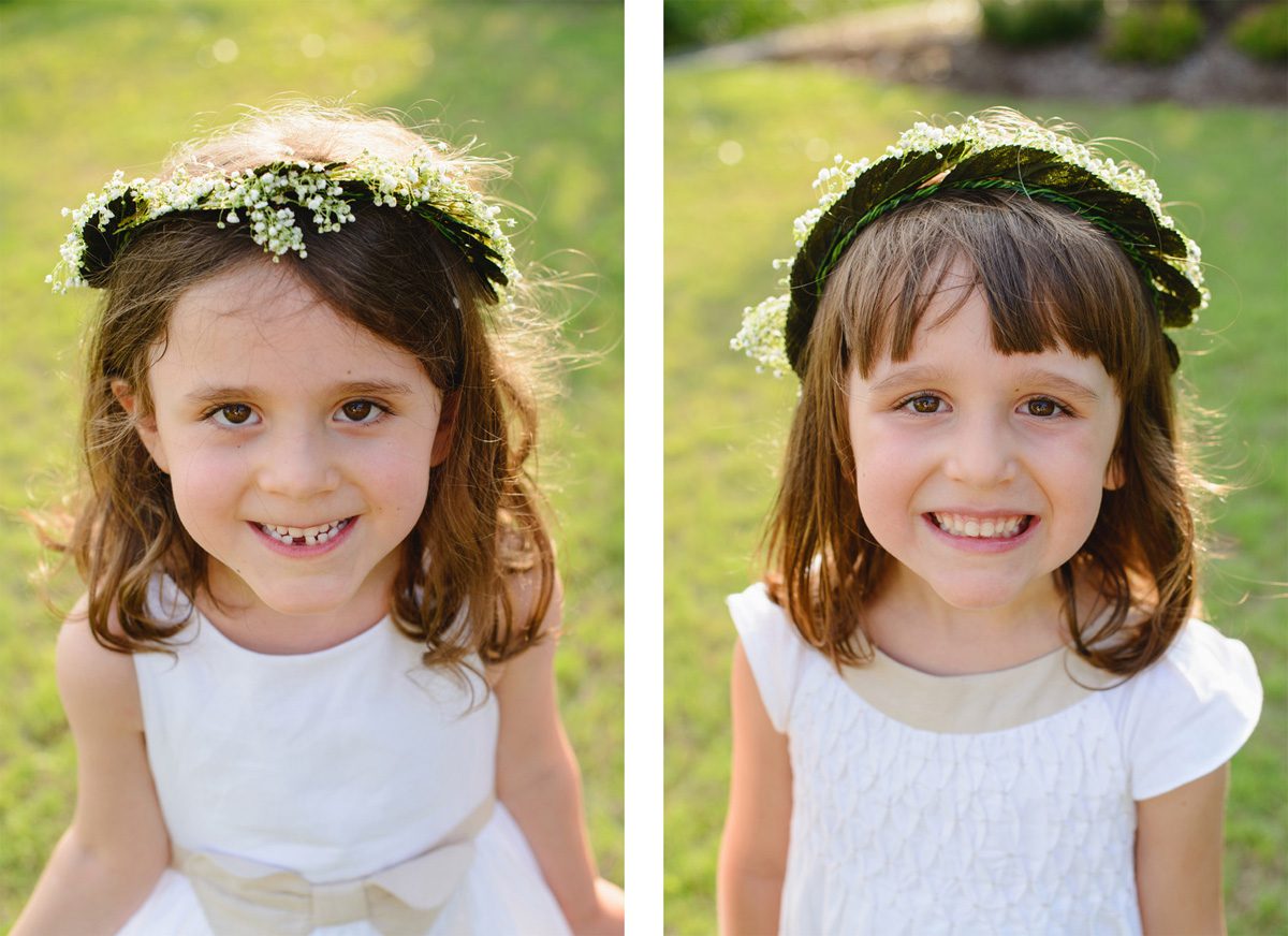 Dietra and Paolo's Outer Banks wedding in Nags Head, NC flower girls