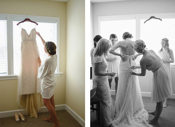 Outer Banks wedding at the Sanderling Resort in Duck, NC Getting Ready
