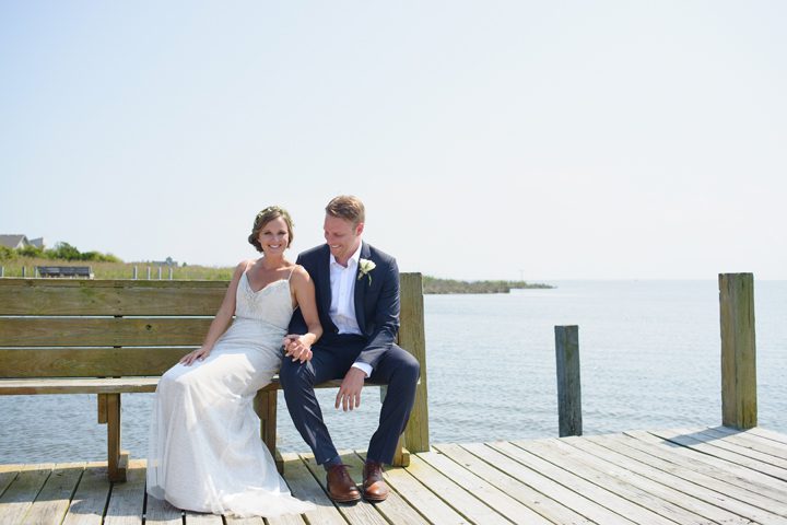 Outer Banks wedding at the Sanderling Resort in Duck, NC Soundside Sitting