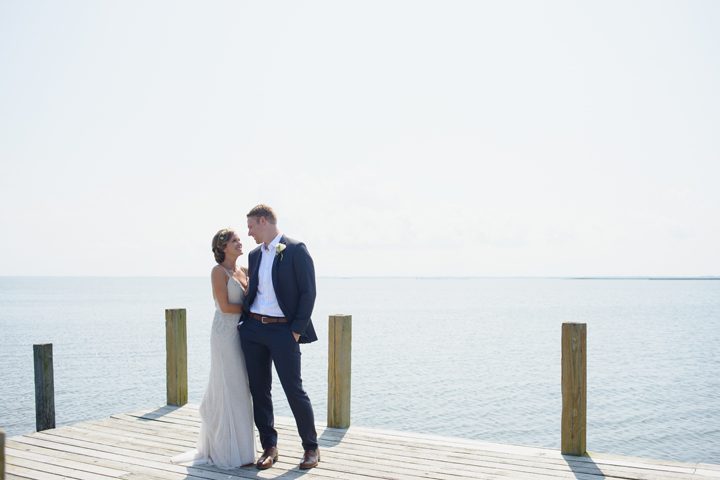 Outer Banks wedding at the Sanderling Resort in Duck, NC Bride and Groom Portrait
