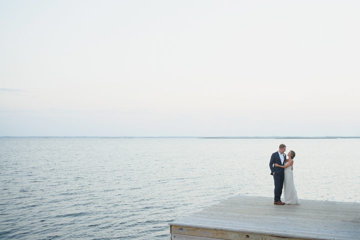 Outer Banks wedding at the Sanderling Resort in Duck, NC Sunset Portrait