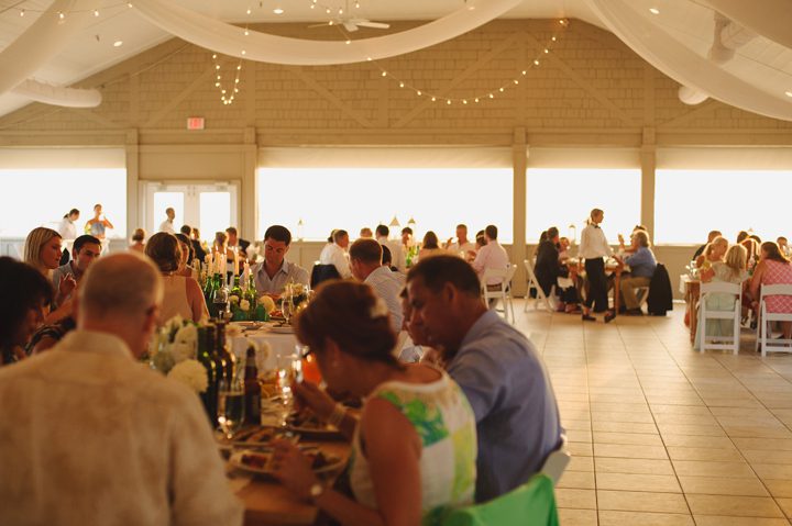 Outer Banks wedding at the Sanderling Resort in Duck, NC Dinner