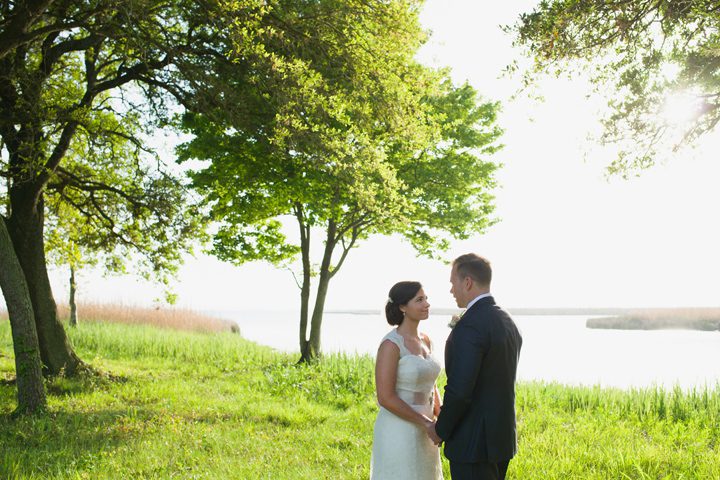 Sarah and Joseph Outer Banks Wedding Photographer Soundside Portrait