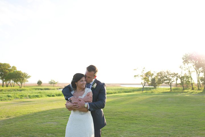 Sarah and Joseph Outer Banks Wedding Photographer Portrait Hug