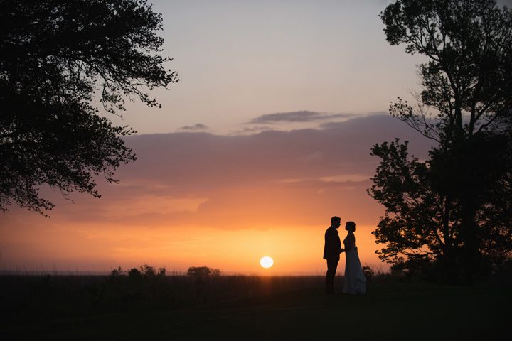 Sarah and Joseph Outer Banks Wedding Photographer Sunset