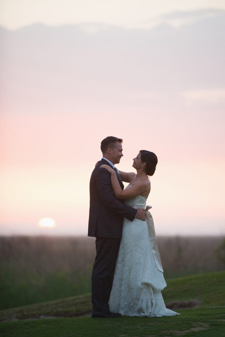 Sarah and Joseph Outer Banks Wedding Photographer Closeup Sunset