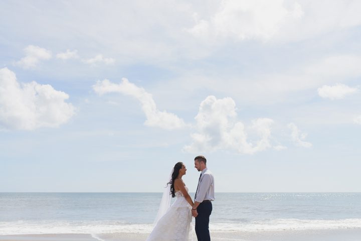 Morgan and Wesley Outer Banks Elopement Wedding by Neil GT Photography