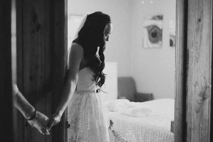 Morgan and Wesley Outer Banks Elopement Wedding by Neil GT Photography BW First Look