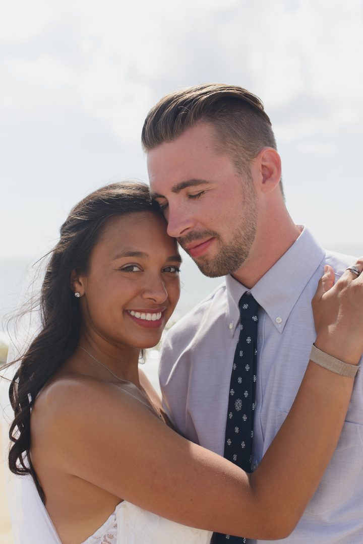Morgan and Wesley Outer Banks Elopement Wedding by Neil GT Photography Portrait
