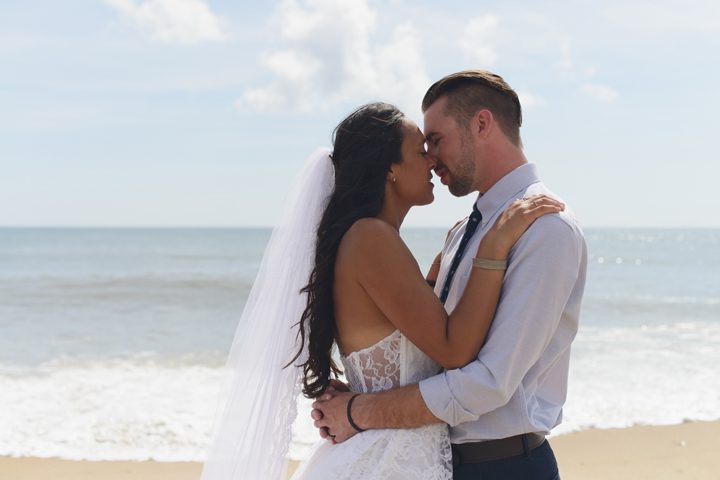 Morgan and Wesley Outer Banks Elopement Wedding by Neil GT Photography Beach Wedding