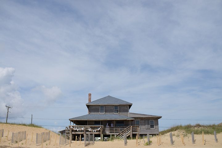 Morgan and Wesley Outer Banks Elopement Wedding by Neil GT Photography Beach House
