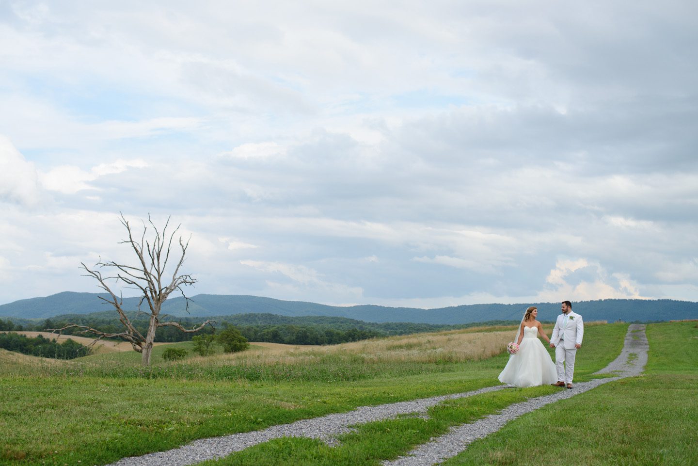 Kelly and Nathan by Neil GT Photography Sinkland Farms Christiansburg VA Wedding Walking