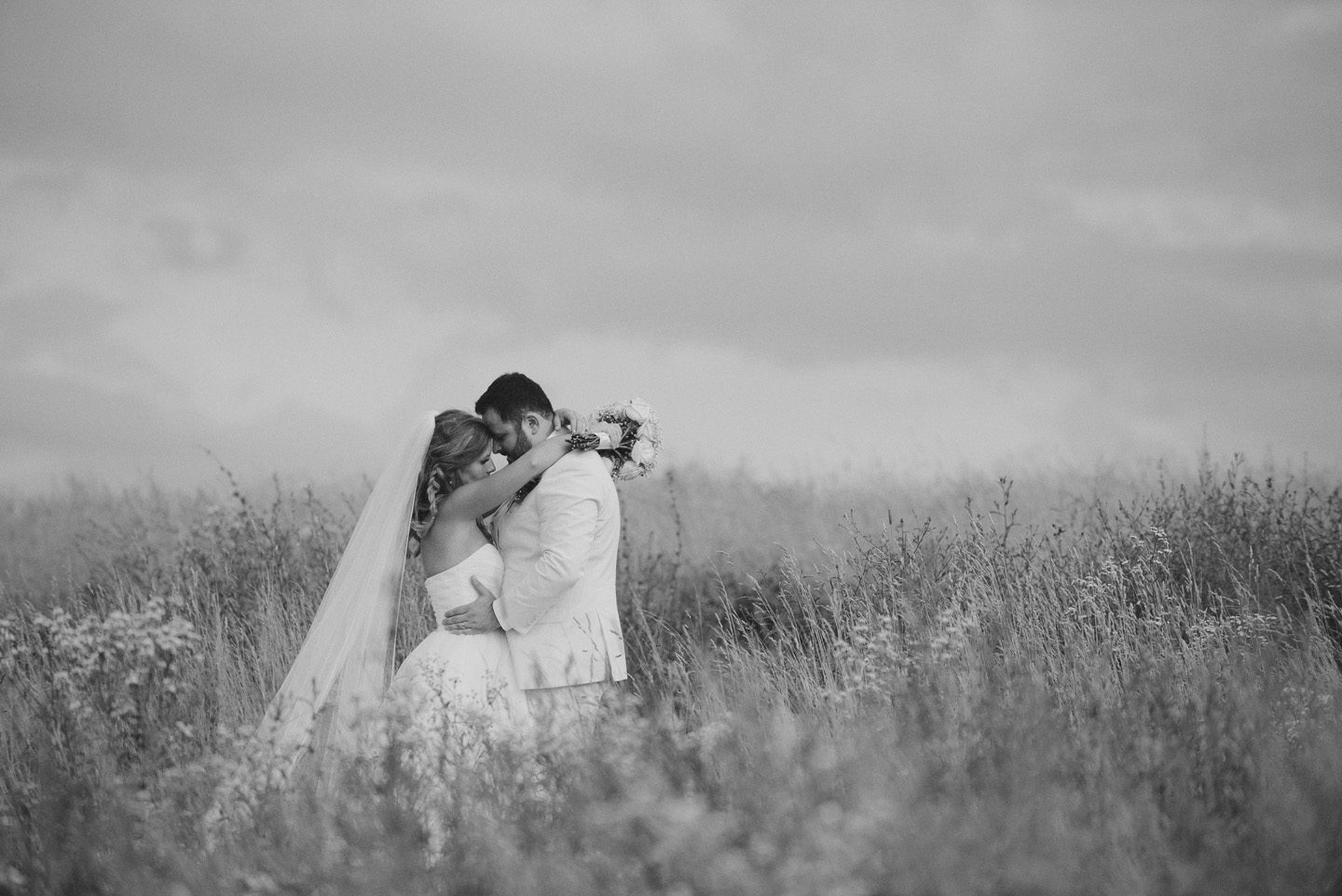 Kelly and Nathan by Neil GT Photography Sinkland Farms Christiansburg VA Wedding BW Hillside