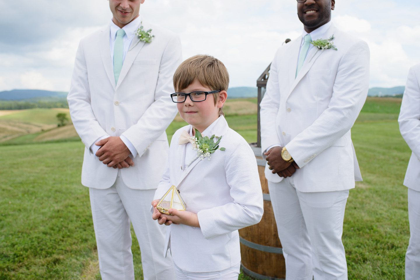 Kelly and Nathan by Neil GT Photography Sinkland Farms Christiansburg VA Wedding Ceremony Ringbearer