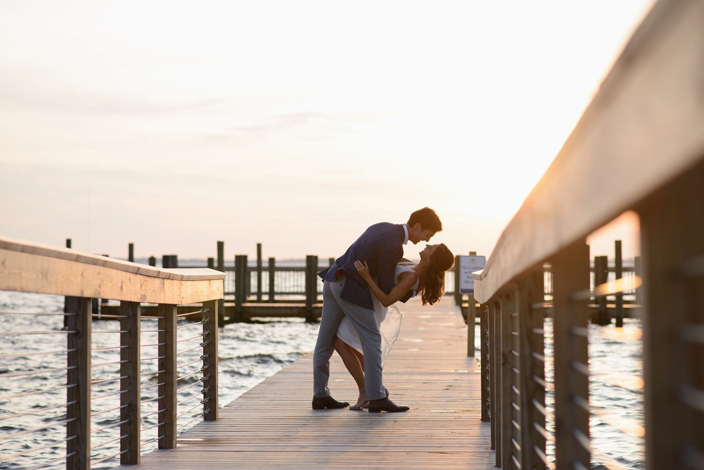 Sanderling Resort Outer Banks Wedding by Neil GT Photography Sunset Dip