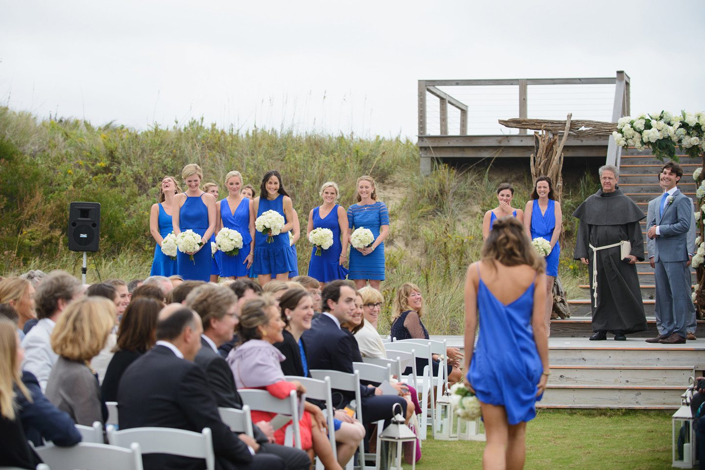 Sanderling Resort Outer Banks Wedding by Neil GT Photography Bridesmaids Laugh