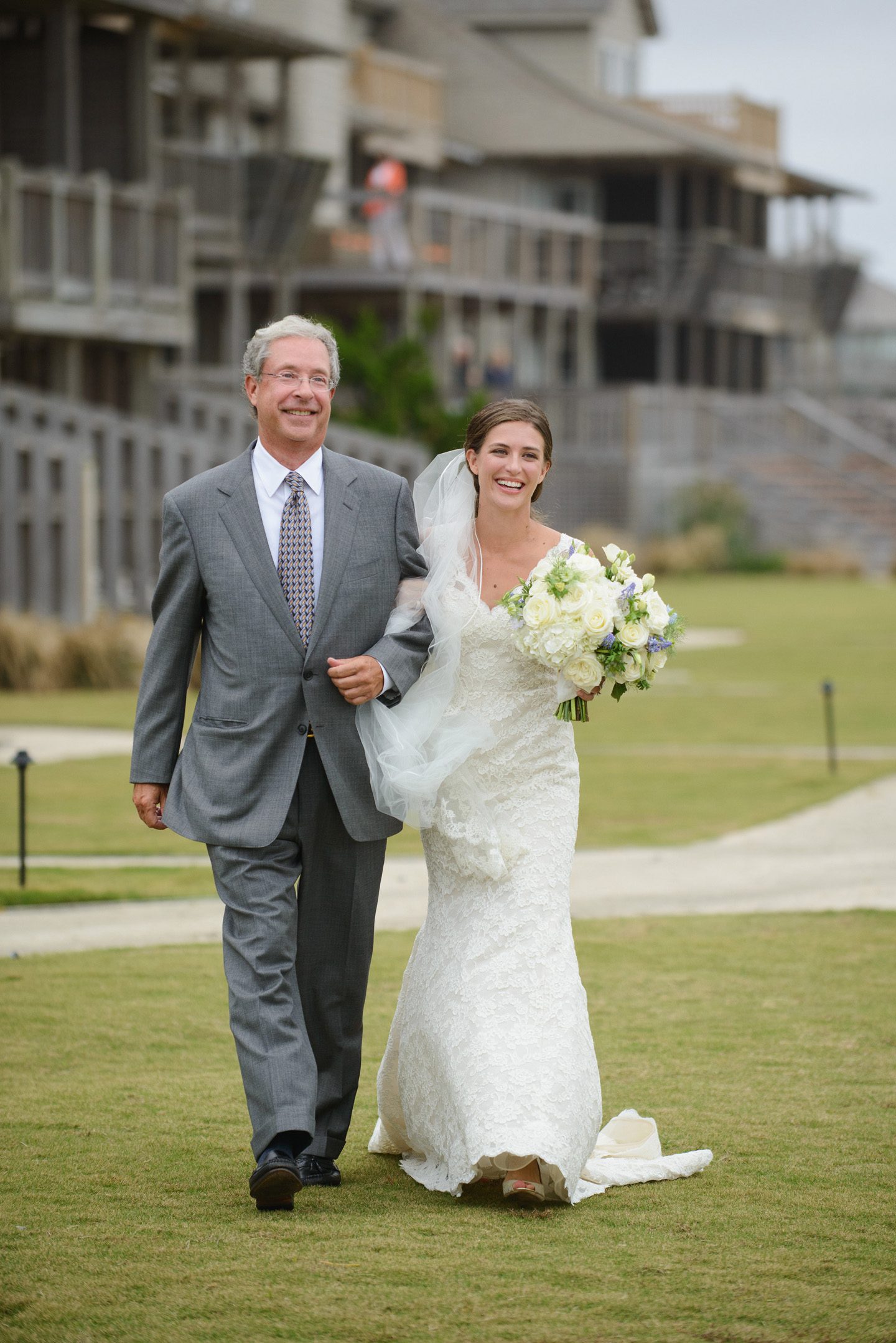 Sanderling Resort Outer Banks Wedding by Neil GT Photography Bride and Father