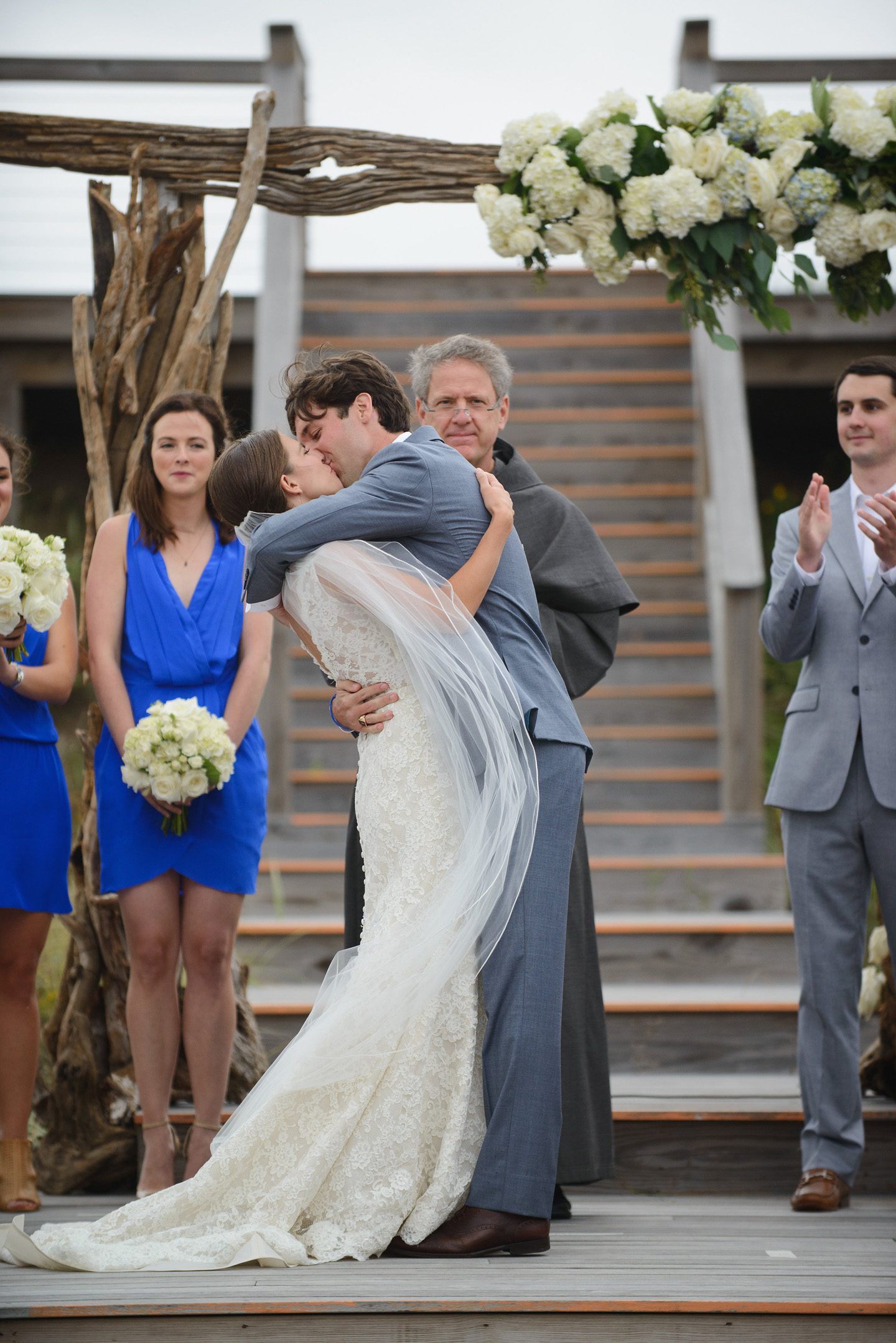 Sanderling Resort Outer Banks Wedding by Neil GT Photography Kiss