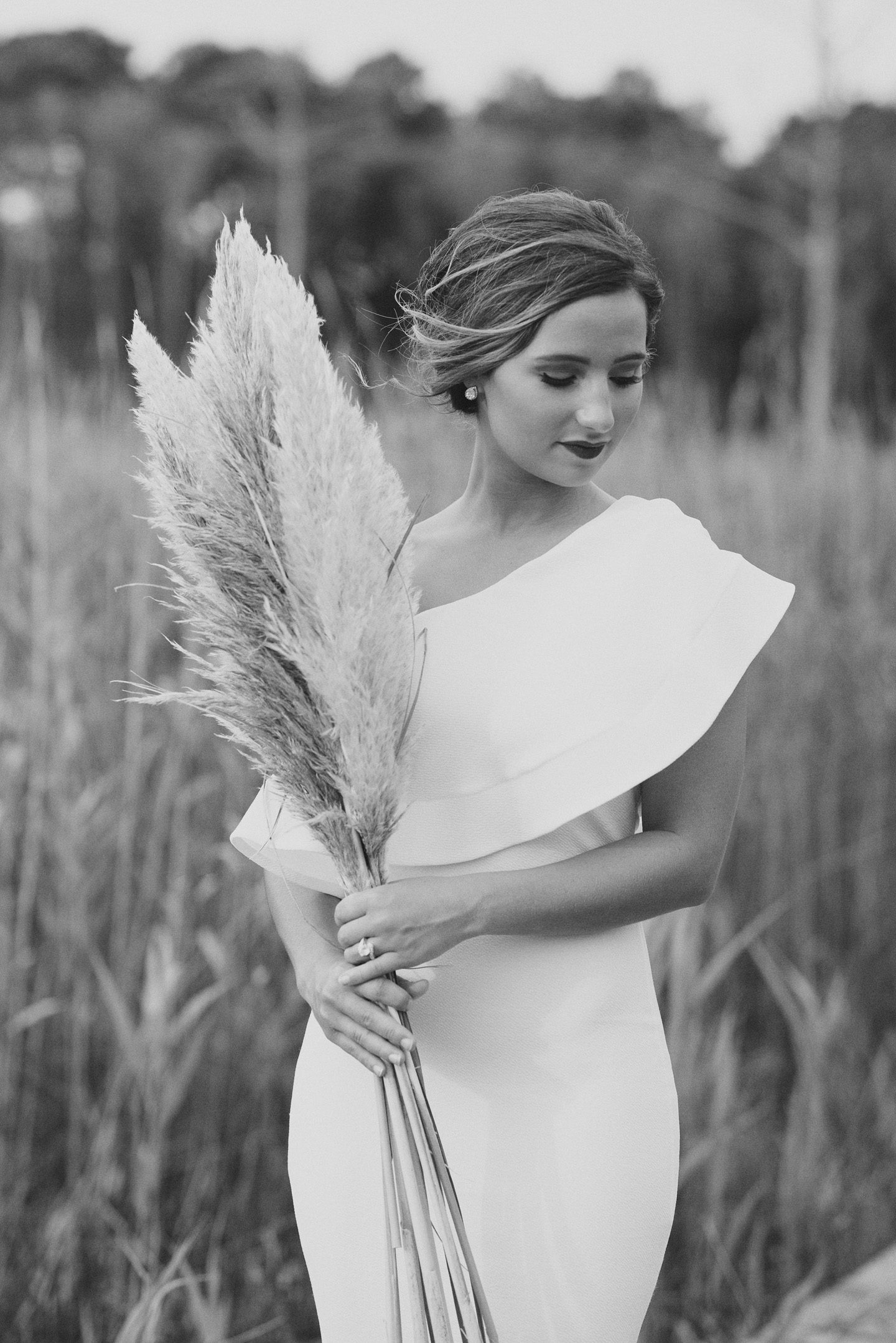 Marble and Pampas Grass Outer Banks Styled Shoot Neil GT Coastyle Weddings