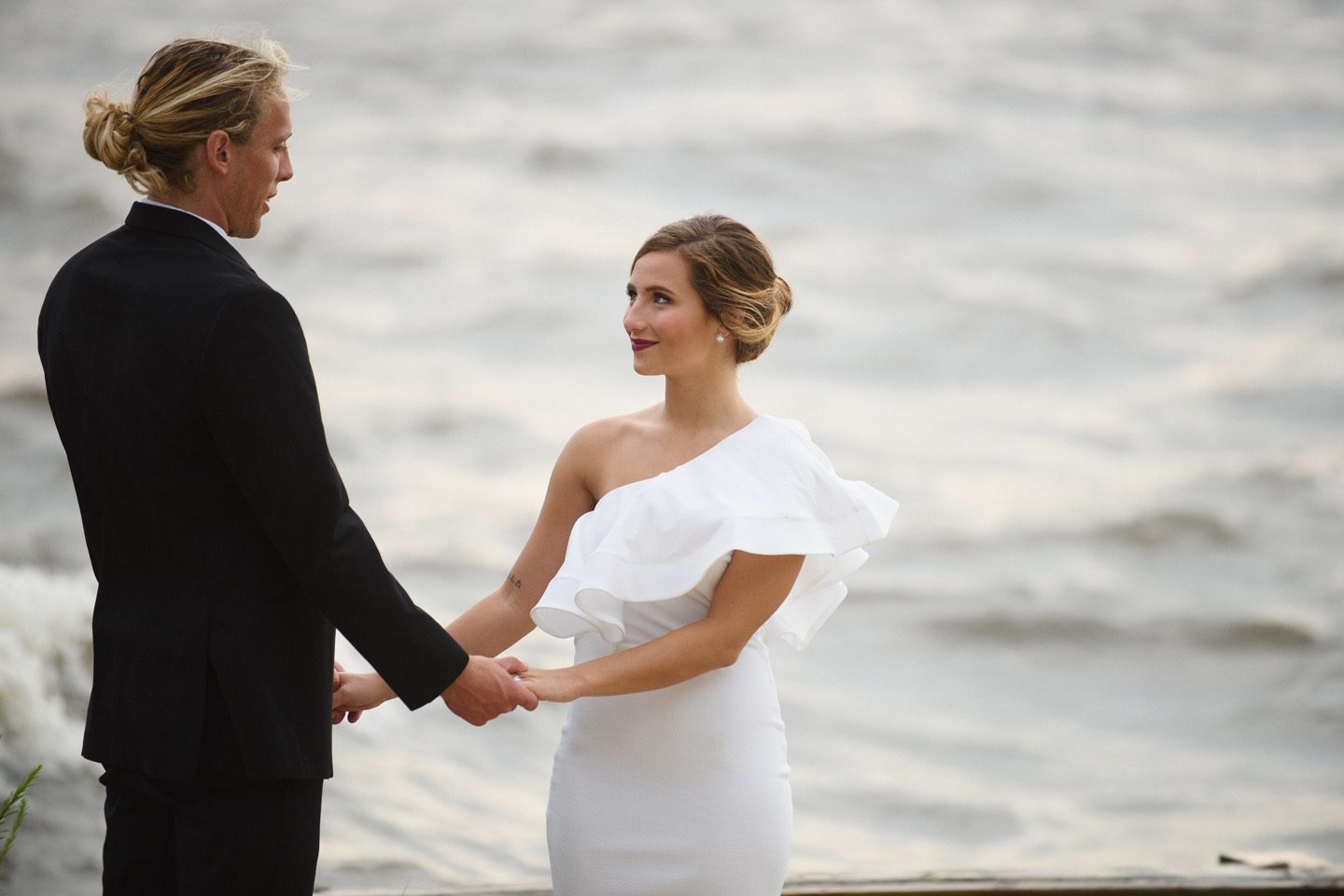 Marble and Pampas Grass Outer Banks Styled Shoot Neil GT Coastyle Weddings