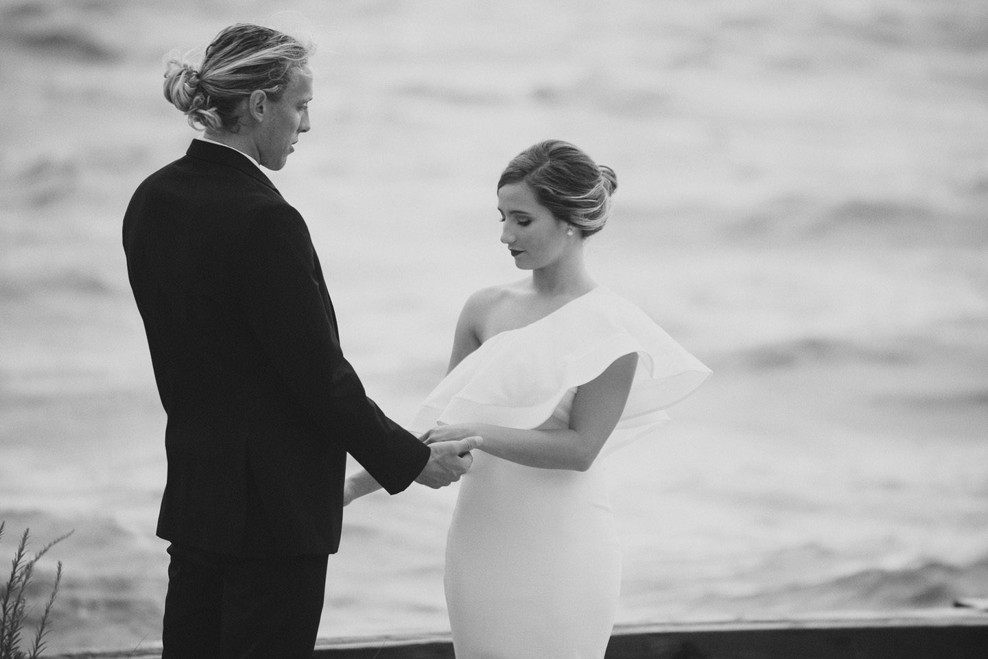Marble and Pampas Grass Outer Banks Styled Shoot Neil GT Coastyle Weddings