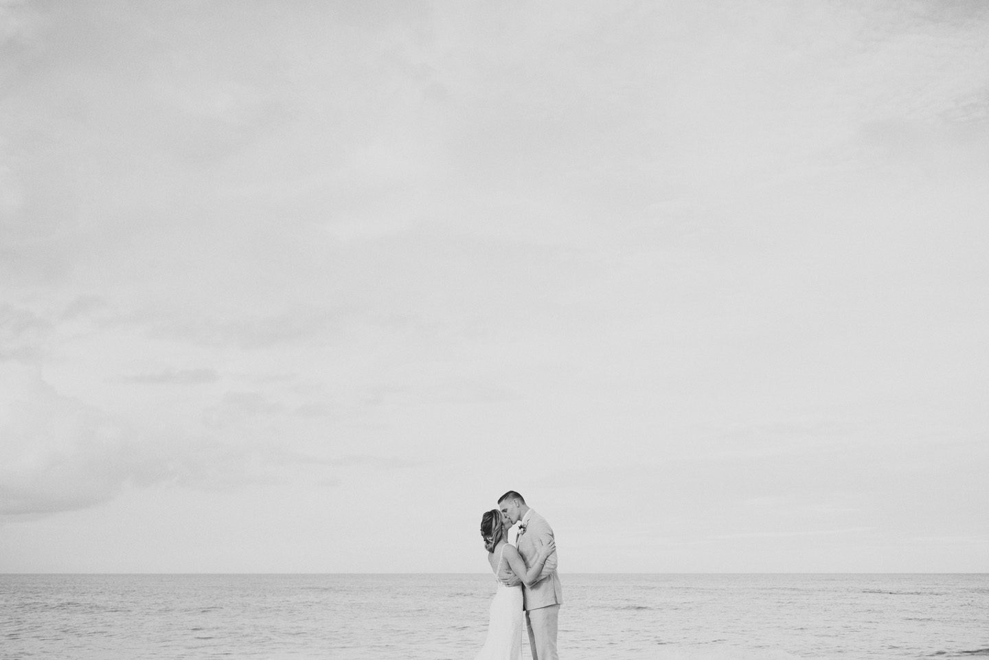 Outer Banks Wedding Photographers Neil GT Photography Palmers Island Beach Elopement Beach Scene Wide