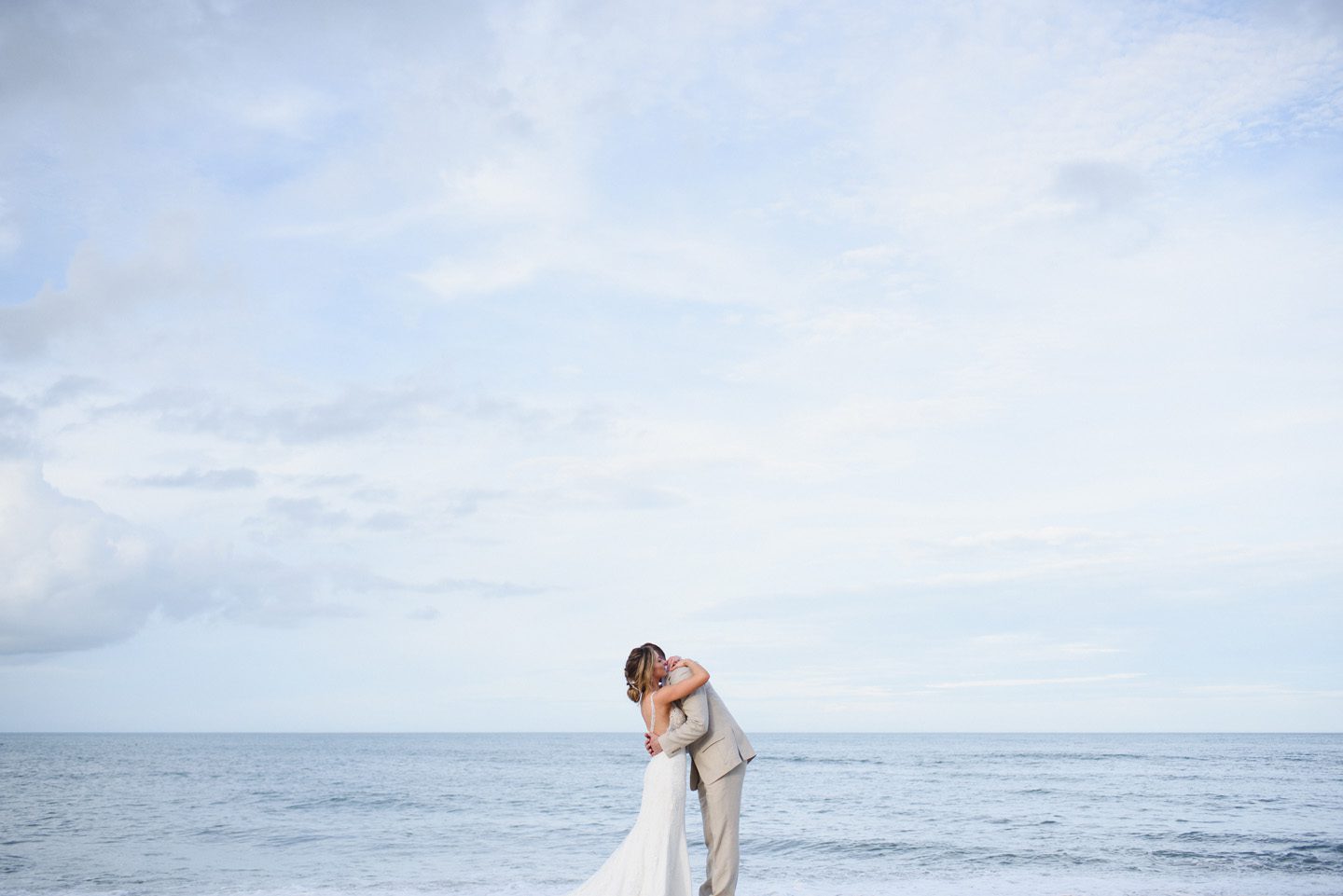 Outer Banks Wedding Photographers Neil GT Photography Palmers Island Beach Elopement Beach Scene Wide Color
