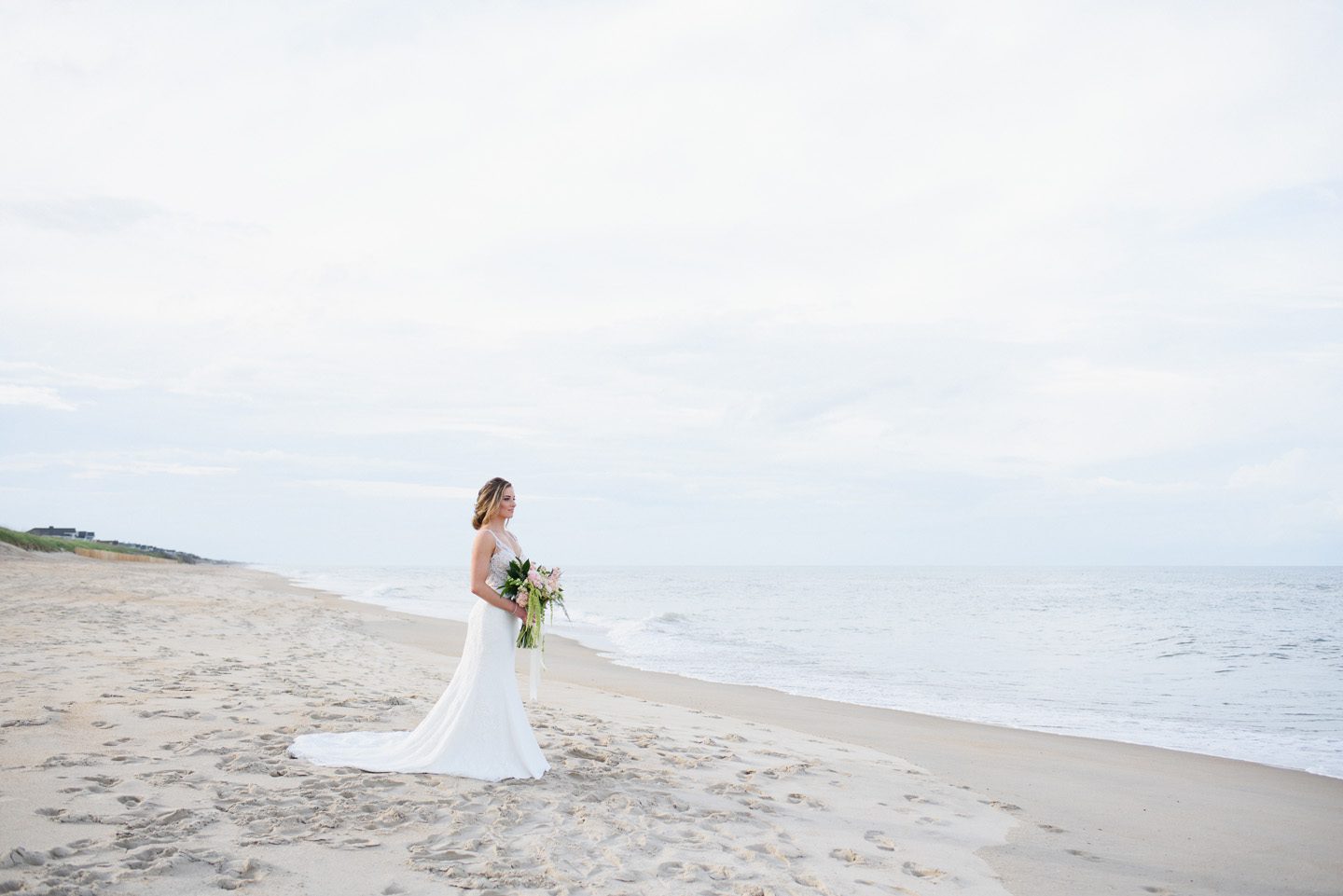 Outer Banks Wedding Photographers Neil GT Photography Palmers Island Beach Elopement Bridal Portrait